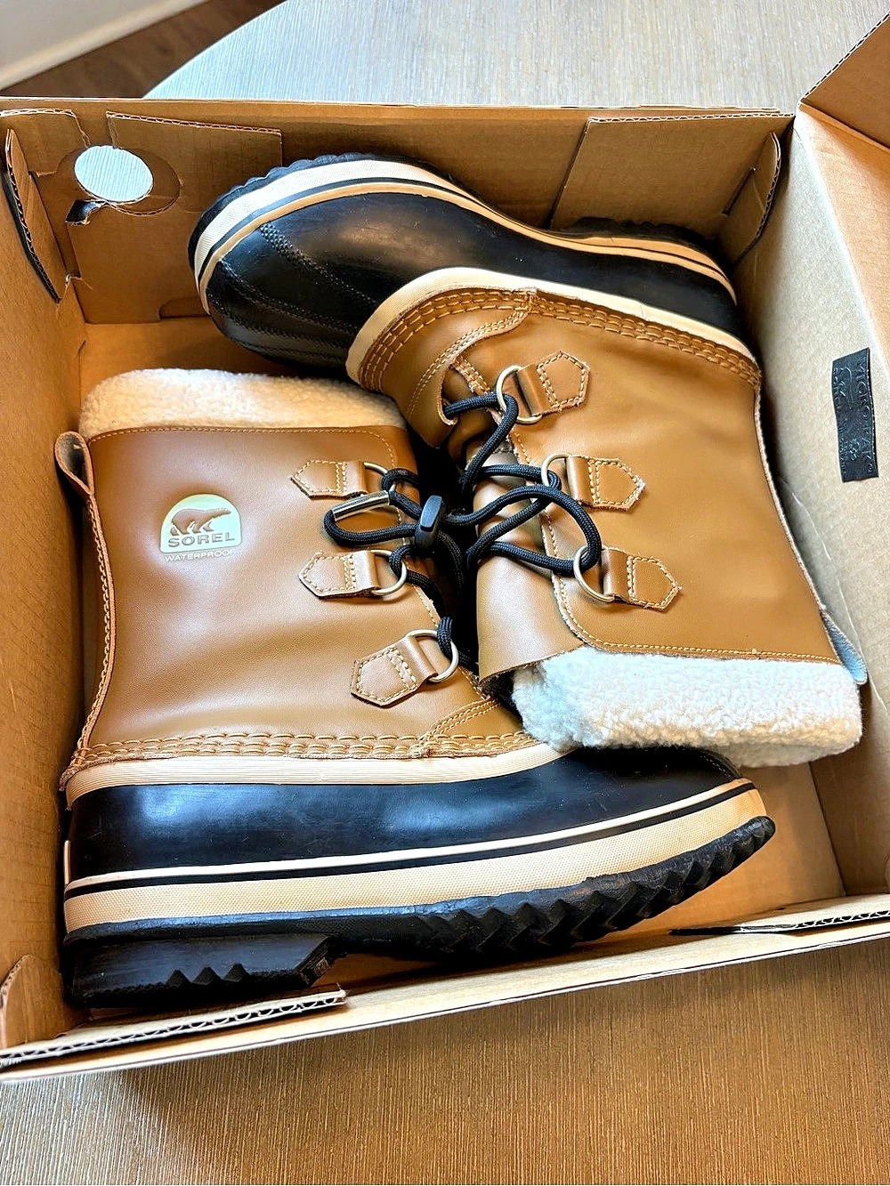 Sorel 1964 Premium T Winter Boots Brown & Black US 5 Like New - Picture 6 of 7